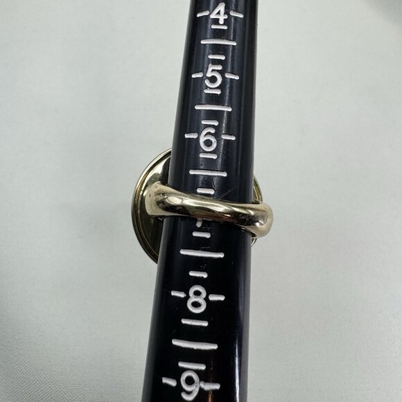 HOUSE OF HARLOW GOLD PLATED OVER CRANBERRY LEATHER SUNBURST RING SZ 7 - Picture 7 of 9